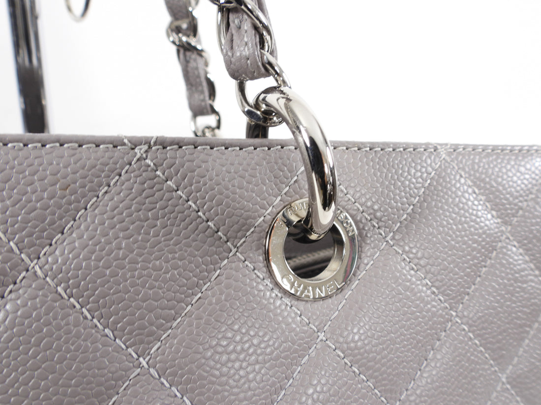 Chanel GST Grand Shopping Tote Grey Caviar XL – I MISS YOU VINTAGE