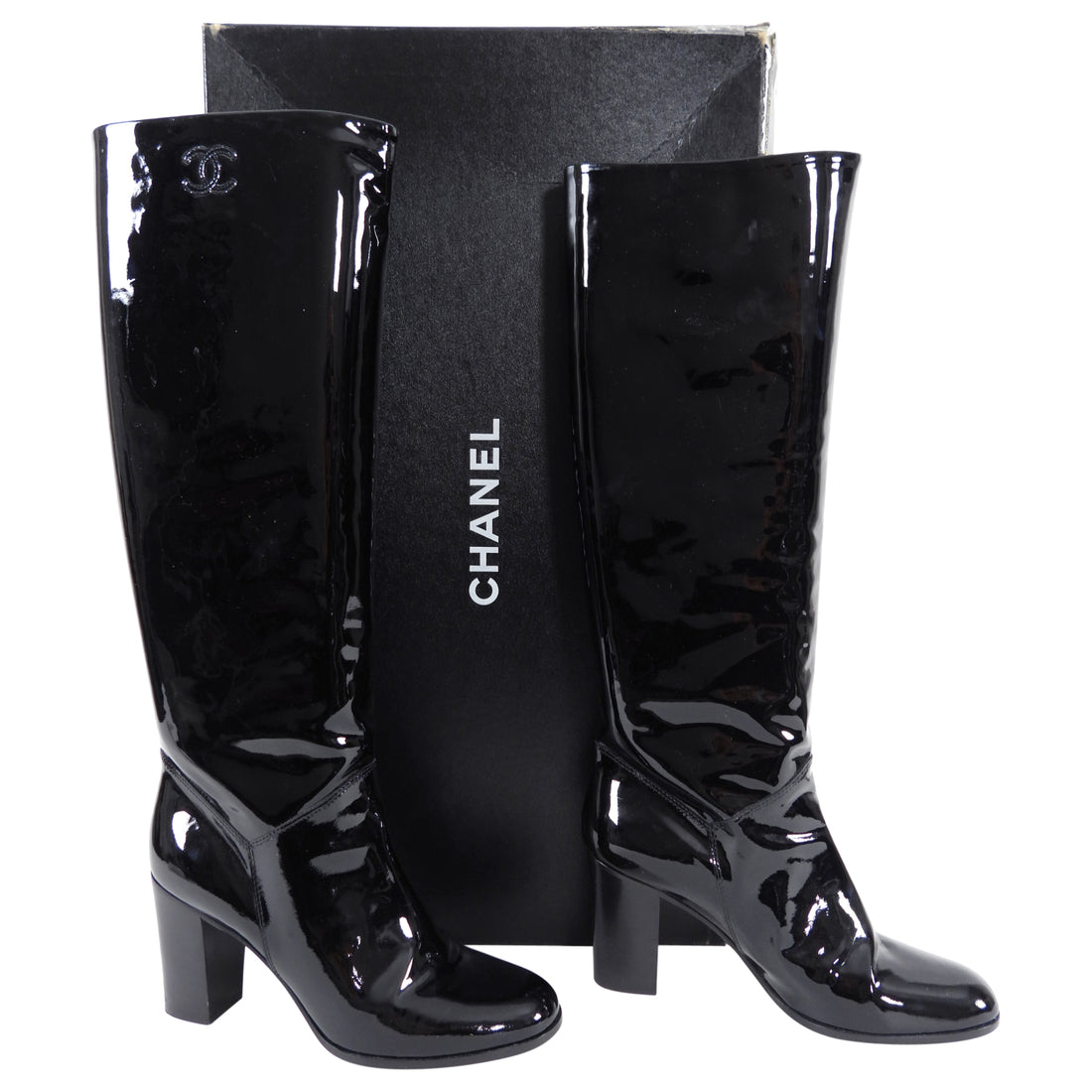 patent tall boots