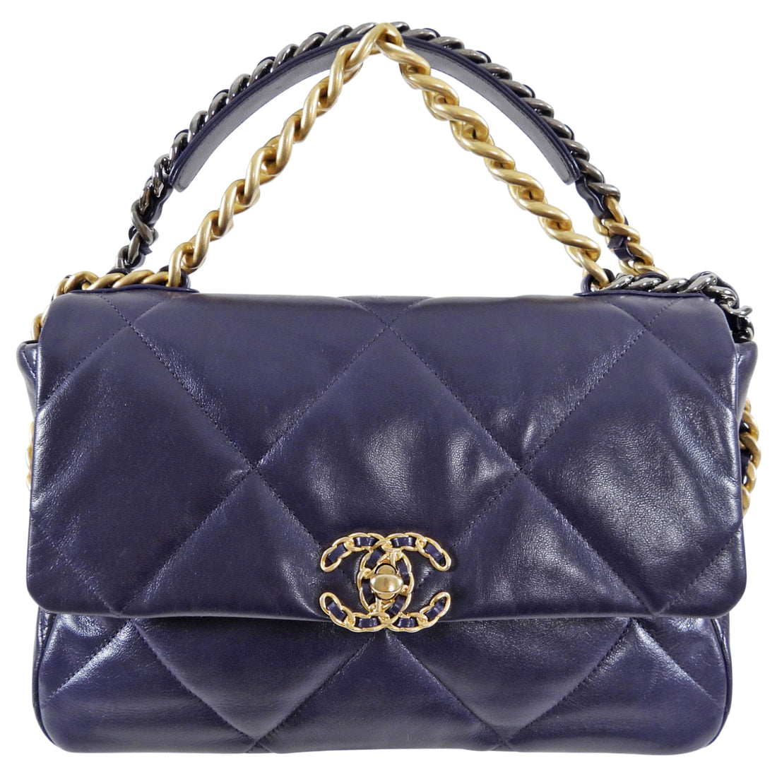 Chanel Purple Quilted Lambskin Classic Square Mini Flap Bag   electricmallcomng