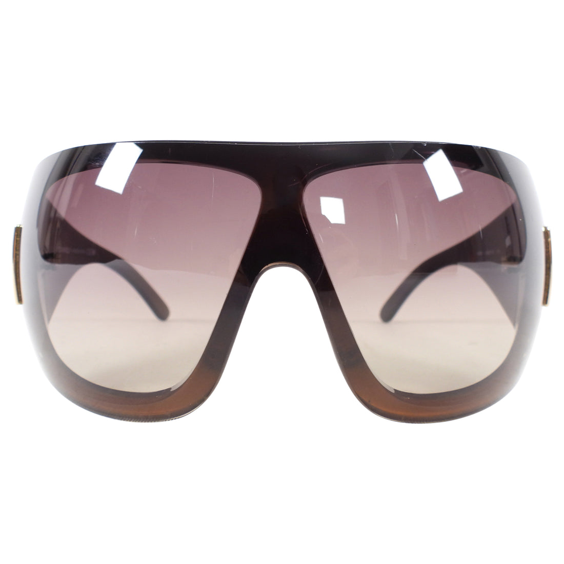Chanel Vintage Early 2000's Shield Wrap Visor Sunglasses 5086 – I MISS YOU  VINTAGE