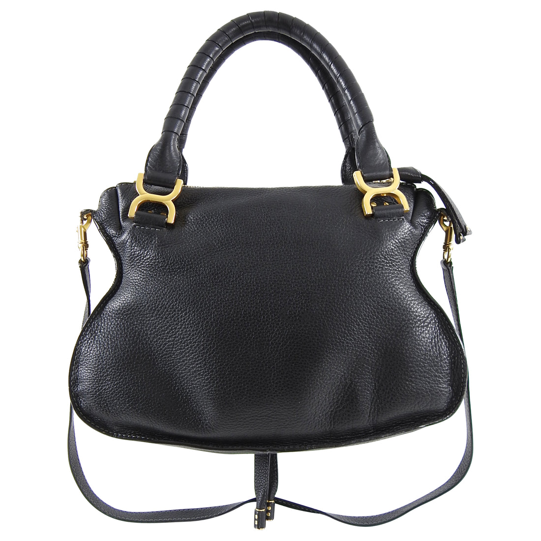 Chloe Black Leather Marcie Medium 2-way Bag – I MISS YOU VINTAGE