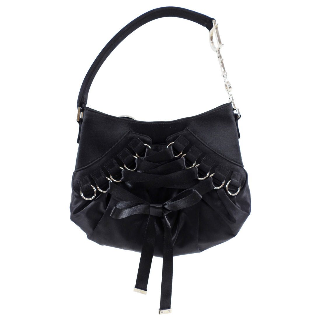 Dior Vintage Black Satin Mini Ballet Corset Bag – I MISS YOU VINTAGE