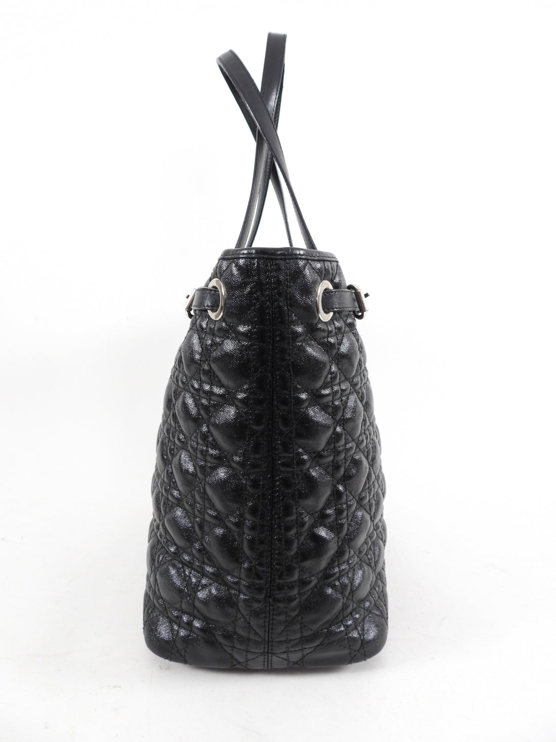 Black Dior Cannage Soft Shopper Tote Bag  Designer Revival