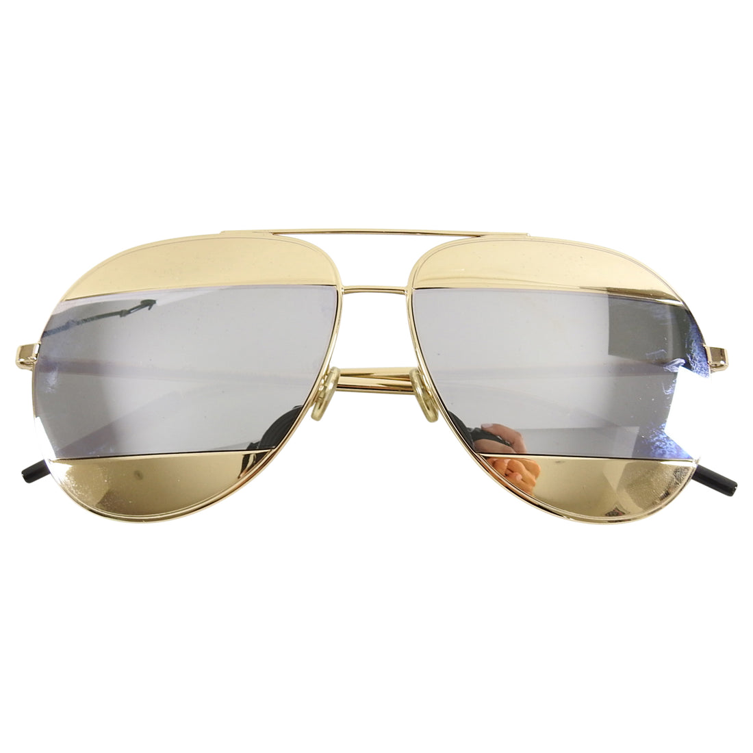 Split aviator sunglasses Dior Gold in Metal  9036180