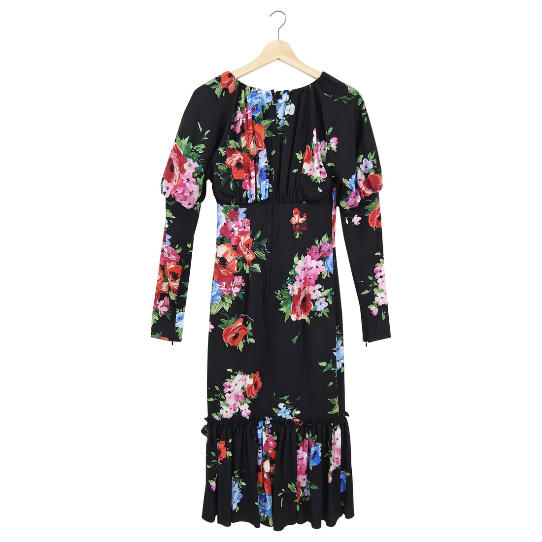 Dolce & Gabbana Floral Long Dress with Ruffle Hem - 38 / 2 – I MISS YOU ...