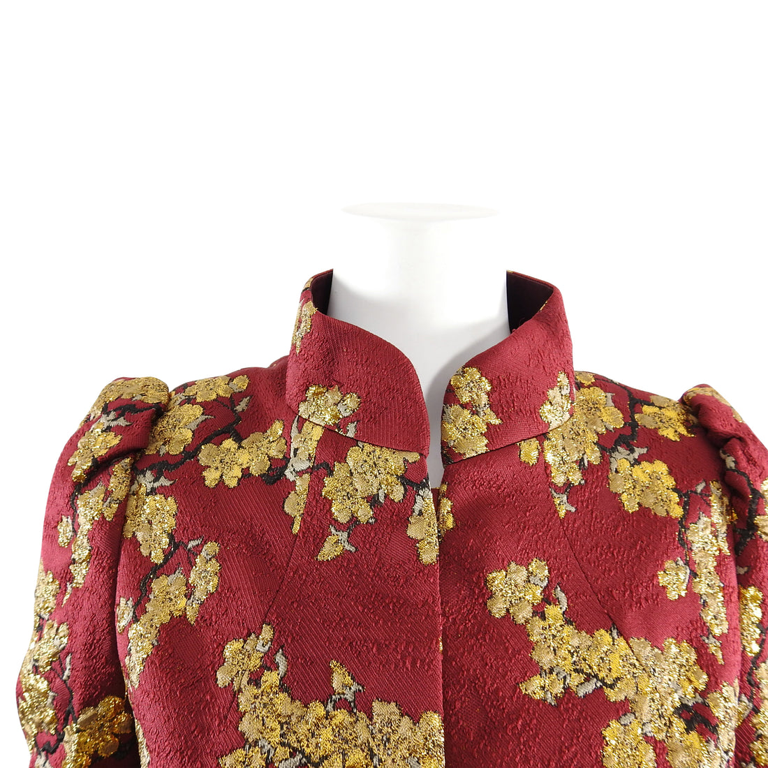 Dries Van Noten Fall 2015 Red and Gold Brocade Jacket - 38 – I MISS YOU