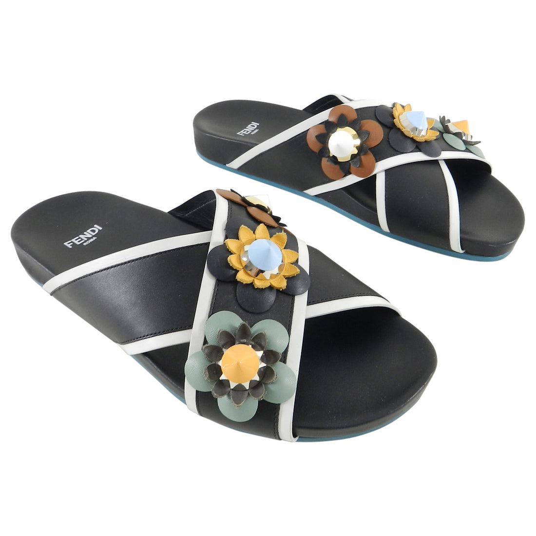 fendi flower sandals