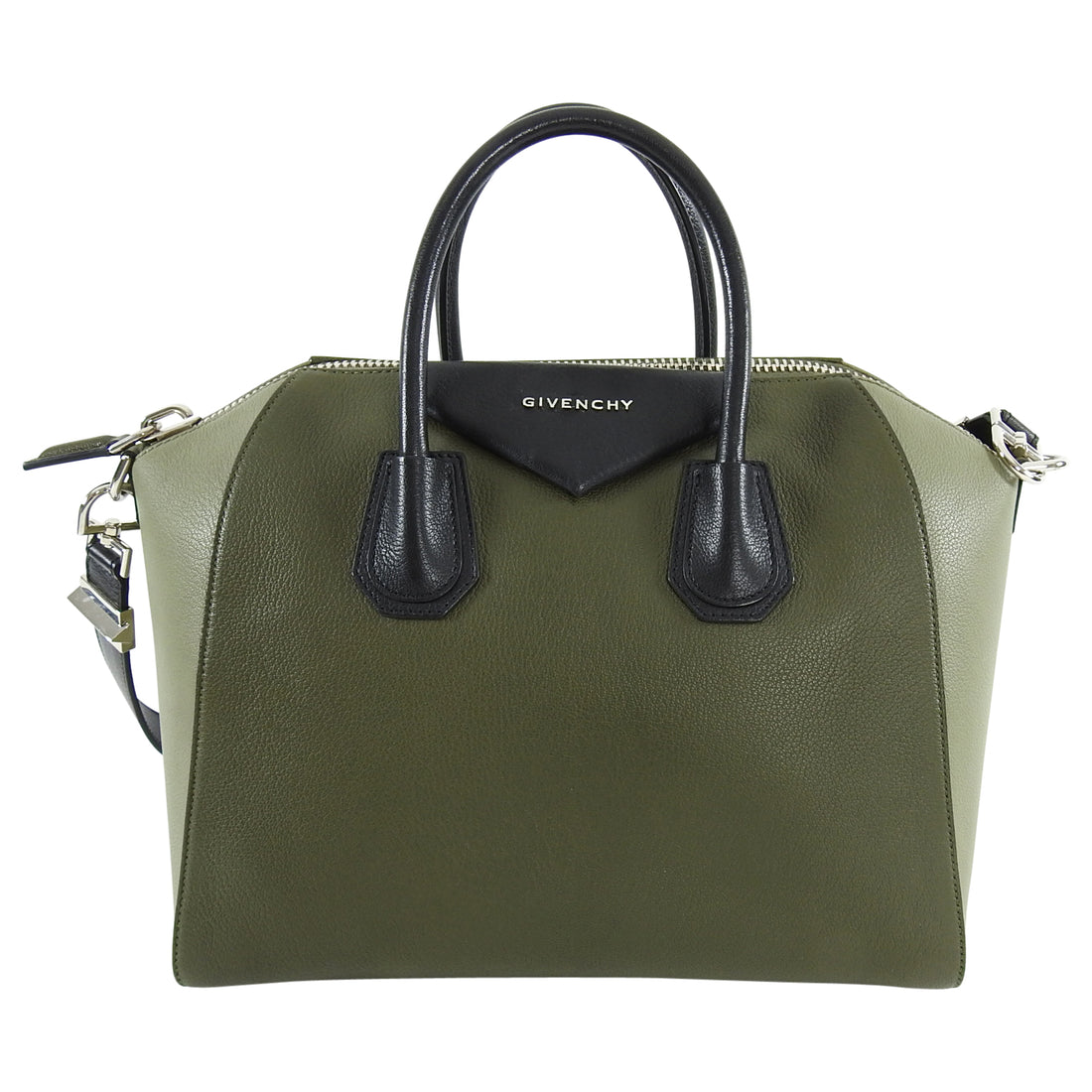 Givenchy Tricolor Olive Green Antigona Medium Bag – I MISS YOU VINTAGE