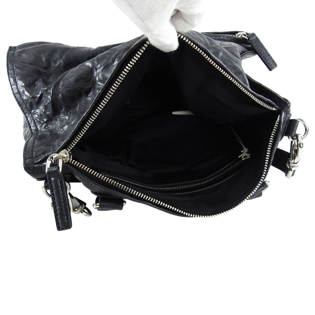assistent fast Berigelse Givenchy Large Black Aged Pepe Leather Pandora Bag – I MISS YOU VINTAGE