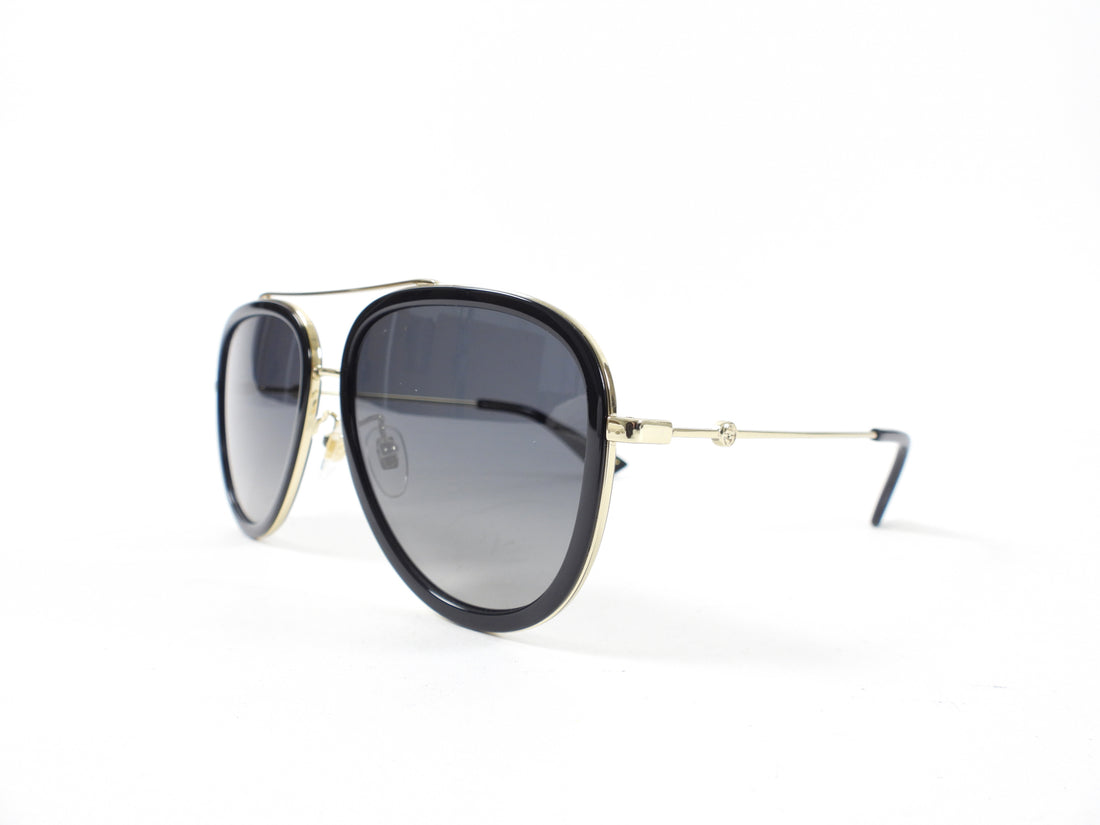 Gucci Black and Gold Aviator Sunglasses GG0062 – I MISS YOU VINTAGE