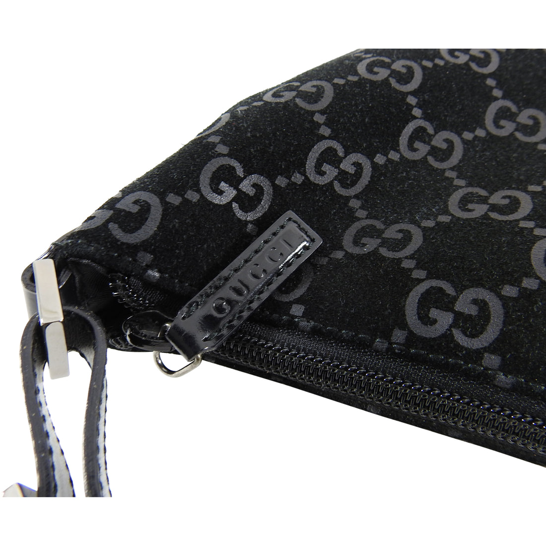 Gucci Black Suede Monogram Logo Shoulder Hobo Bag – I MISS YOU VINTAGE