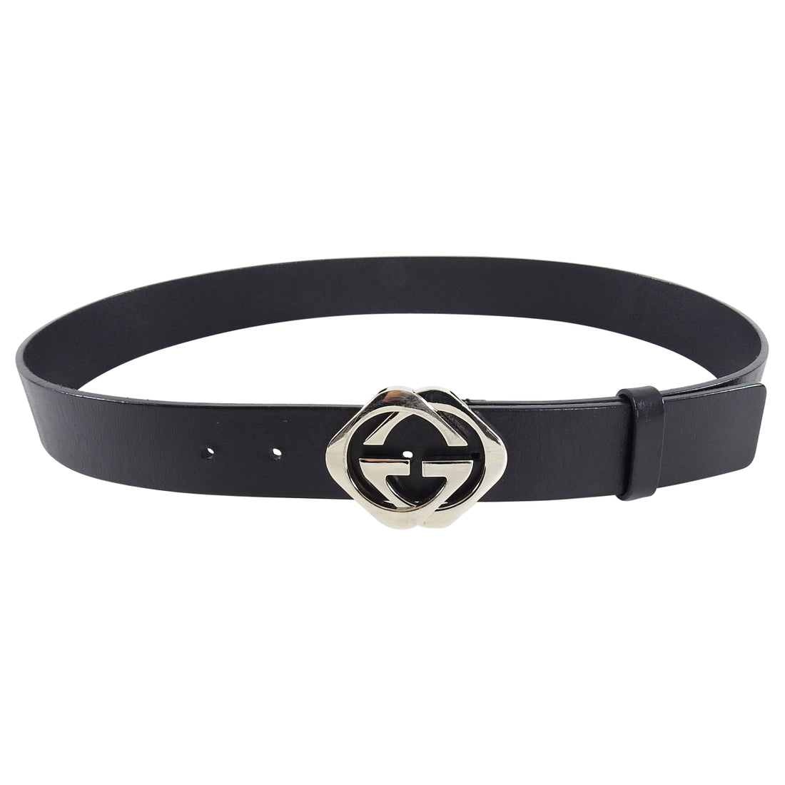 Gucci Black Belt with Silver GG Buckle - 36 / L – I MISS YOU VINTAGE