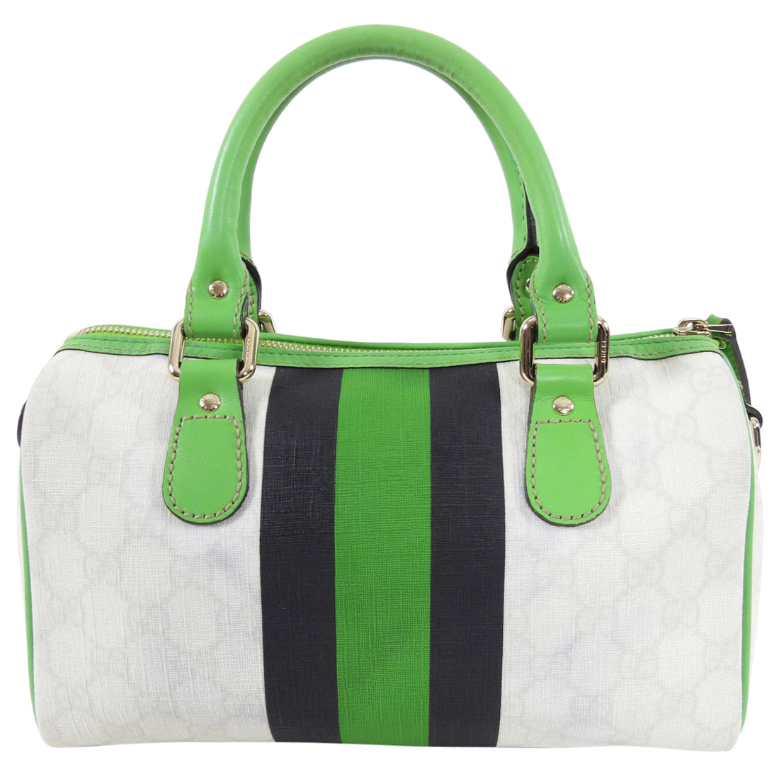 white gucci boston bag