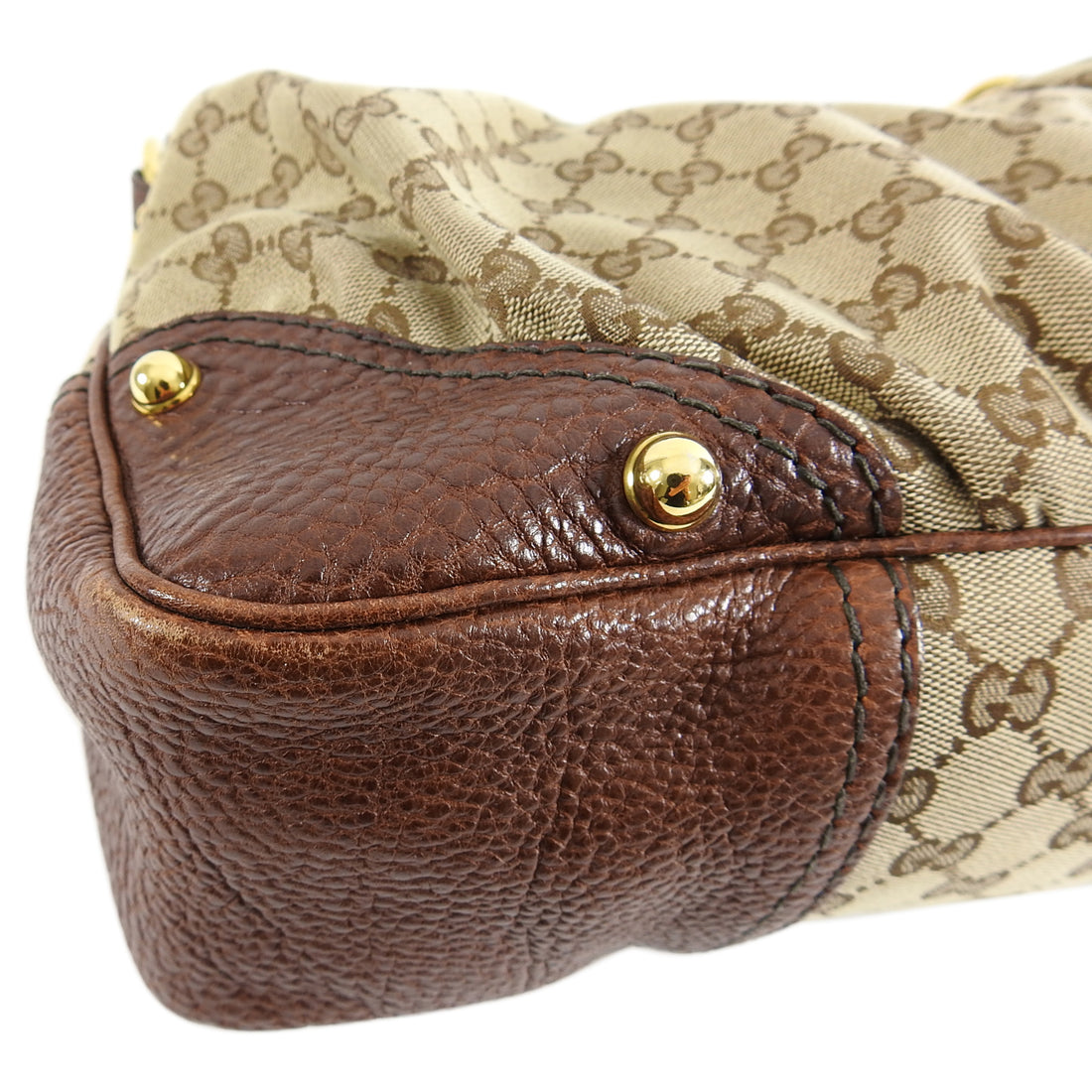 Gucci Brown Monogram Guccissima Jockey Hobo Medium Bag – I MISS YOU VINTAGE