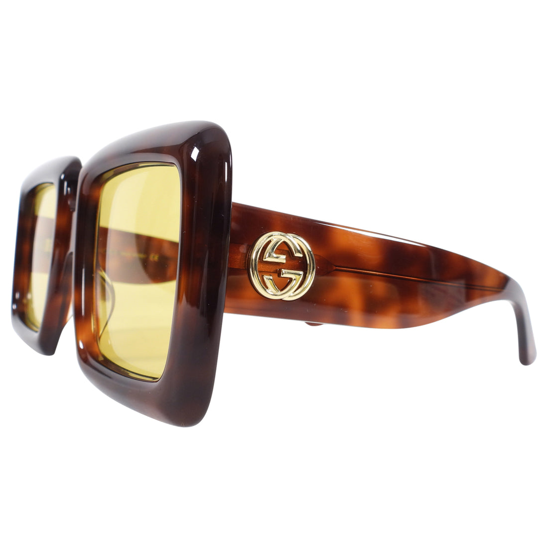 gucci brown oversized sunglasses