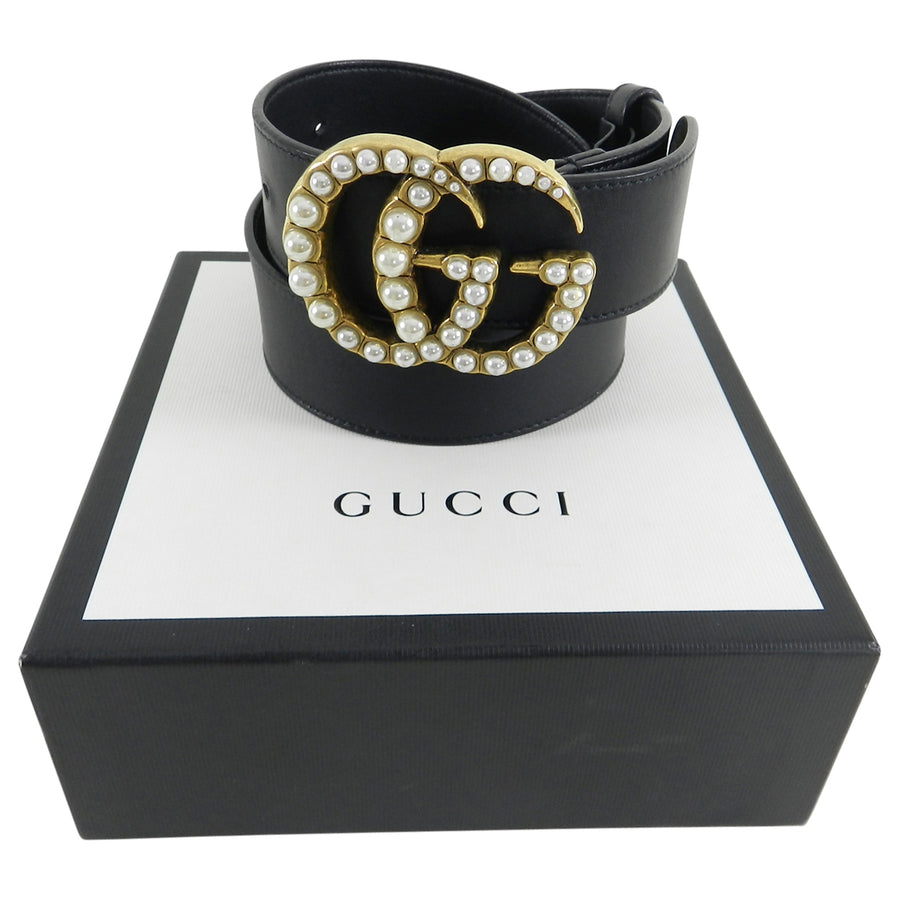 Gucci Marmont Pearl GG Buckle Belt - large – I MISS YOU VINTAGE