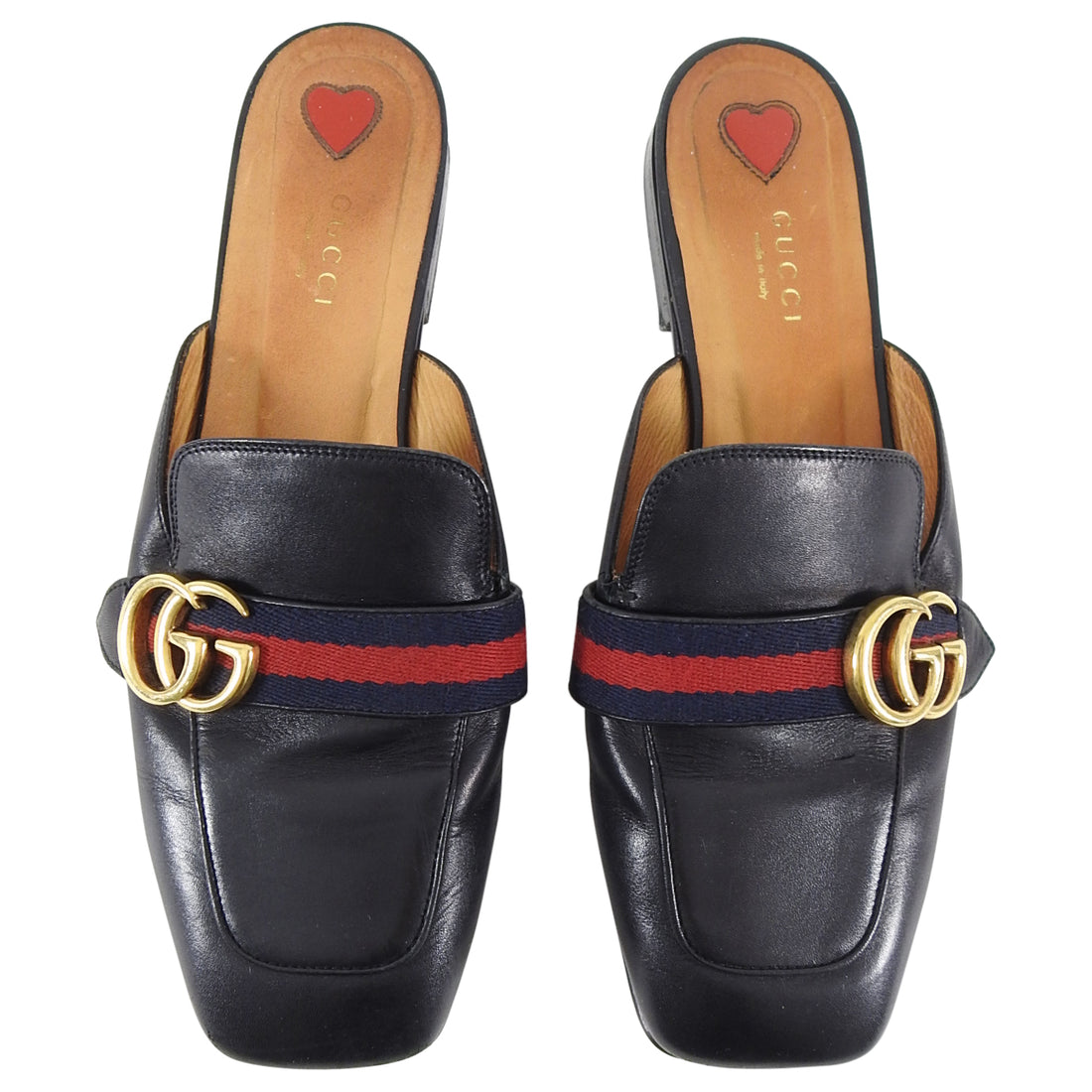 Gucci Black Marmont GG Logo Mule Slides - 40 / USA 9.5 – I MISS YOU VINTAGE