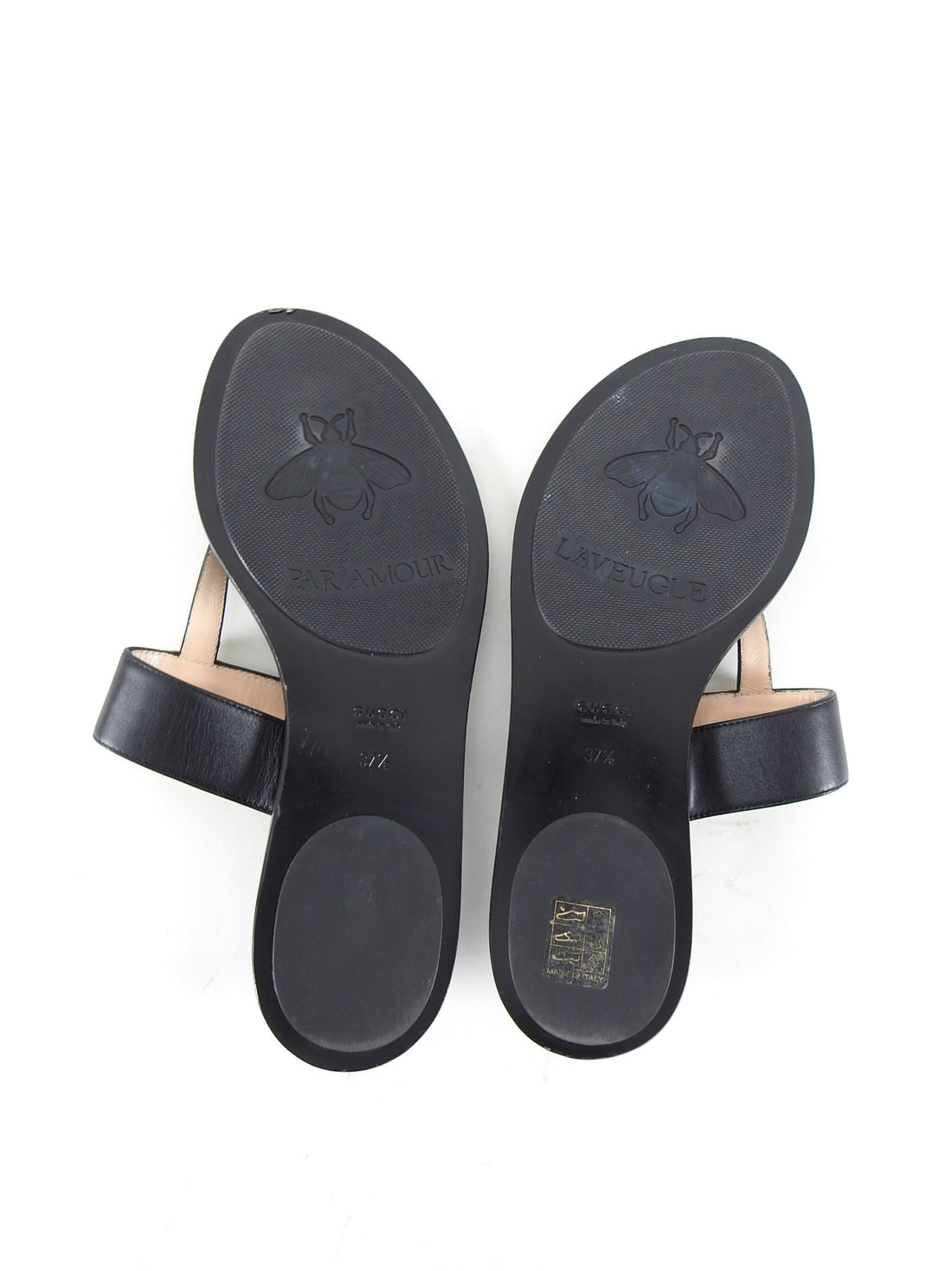 gucci flat marmont leather thong