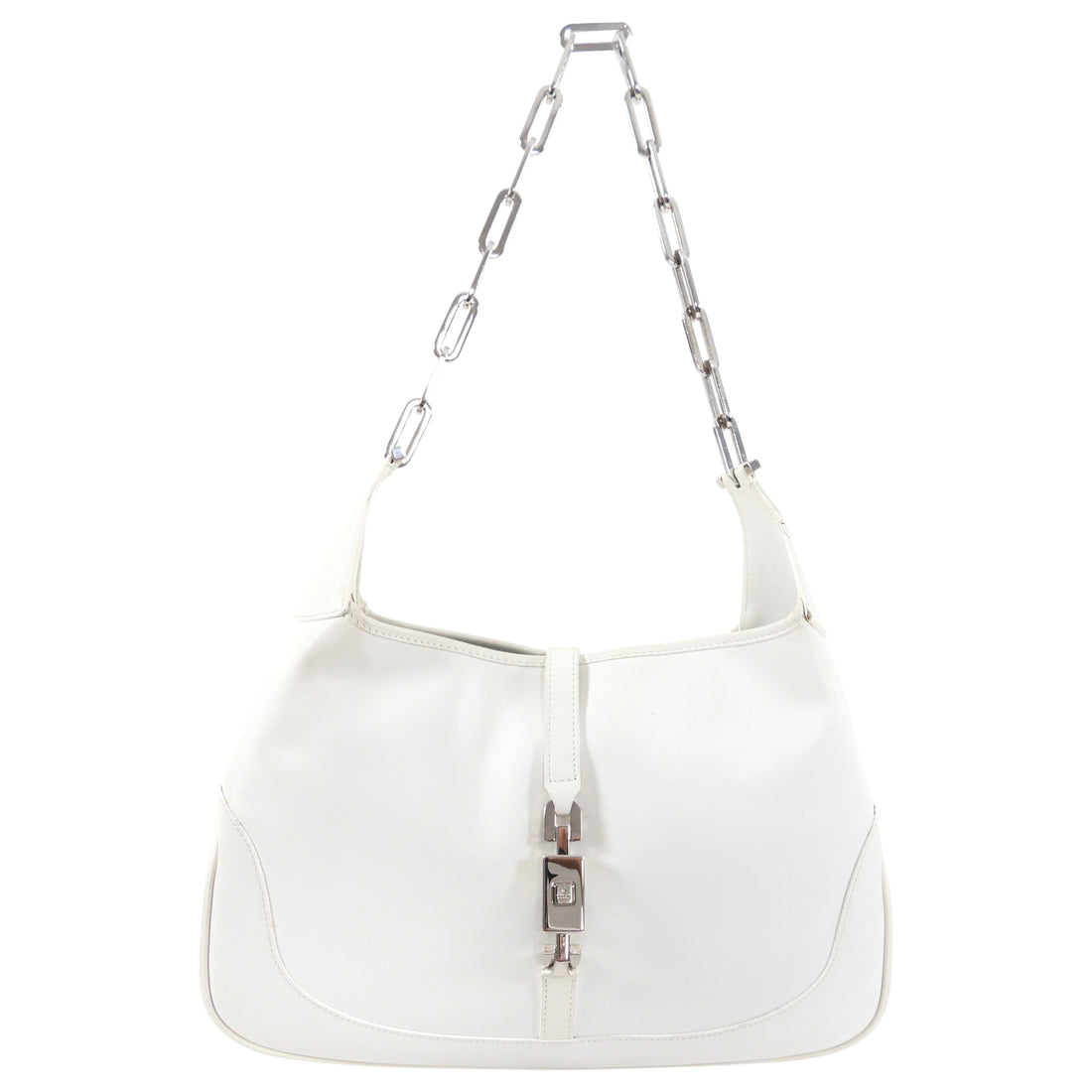 Gucci Tom Ford Era White Leather Jackie O Hobo Bag – I MISS YOU VINTAGE