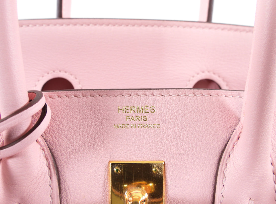 Hermes Rose Sakura Birkin 25 Pink Jewel Bag Grail Z Stamp, 2021 at