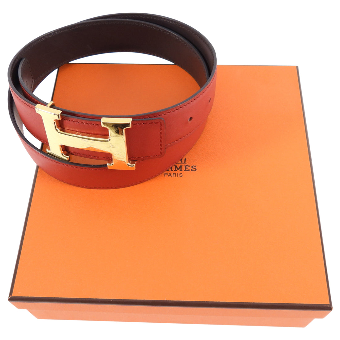 Hermes Red and Brown Reversible Belt Kit - 30-34” – I MISS YOU VINTAGE