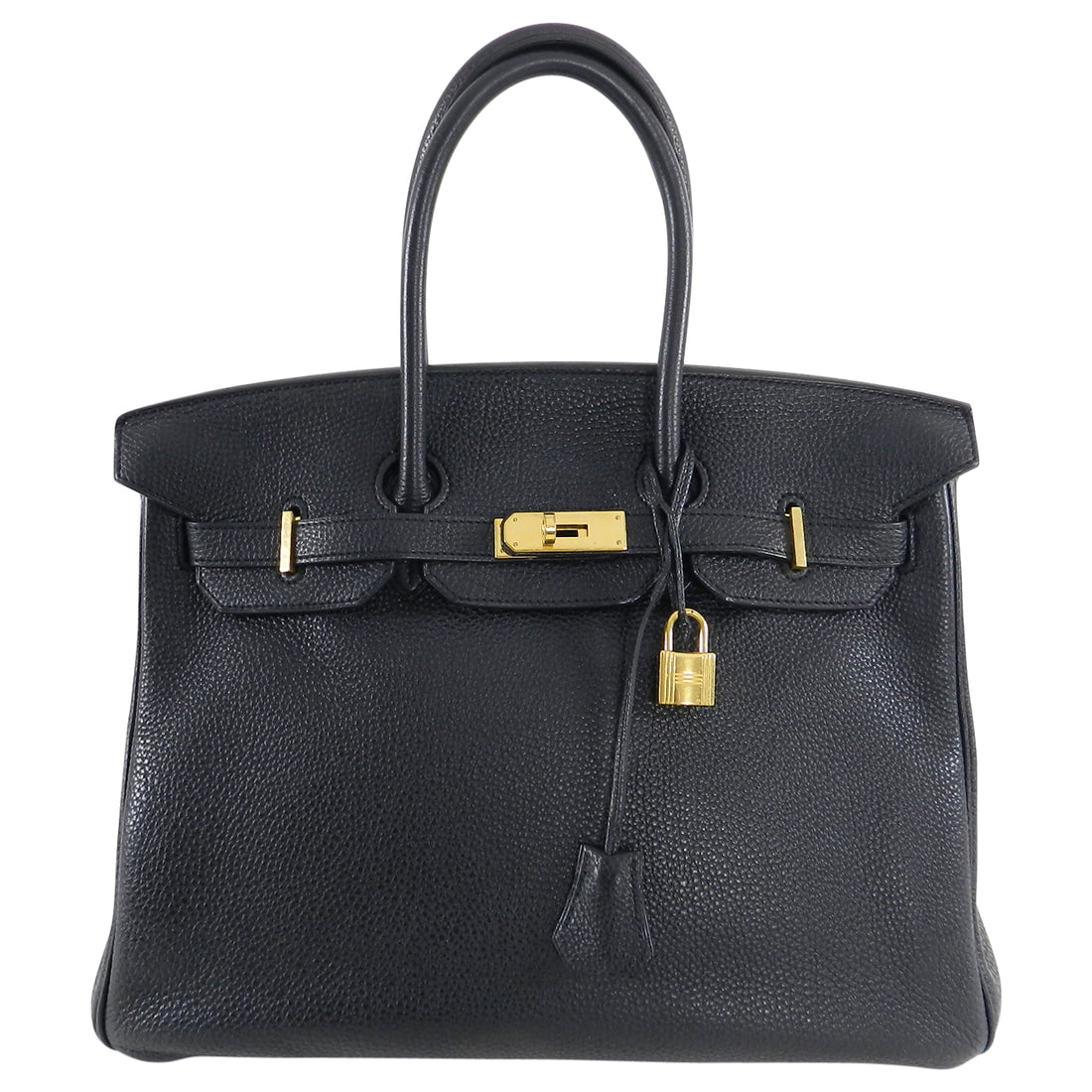 Hermes Birkin 35 Black Noir Clemence Gold Hardware – I MISS YOU VINTAGE