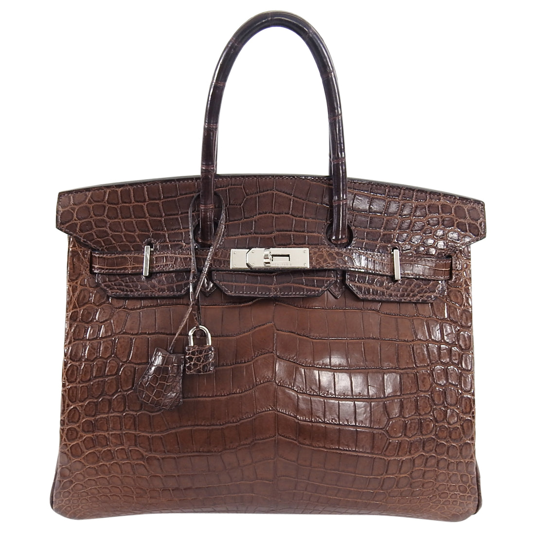 Hermes Birkin 35 Matte Nilo Crocodile Havanne Brown PHW – I MISS YOU ...