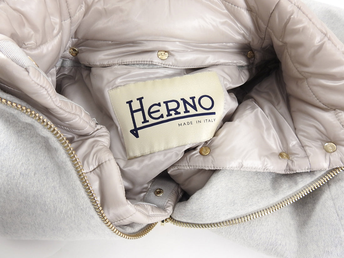 Herno 2 in 1 Cashmere Puffer Cocoon Coat - IT42 / 6 – I MISS YOU VINTAGE