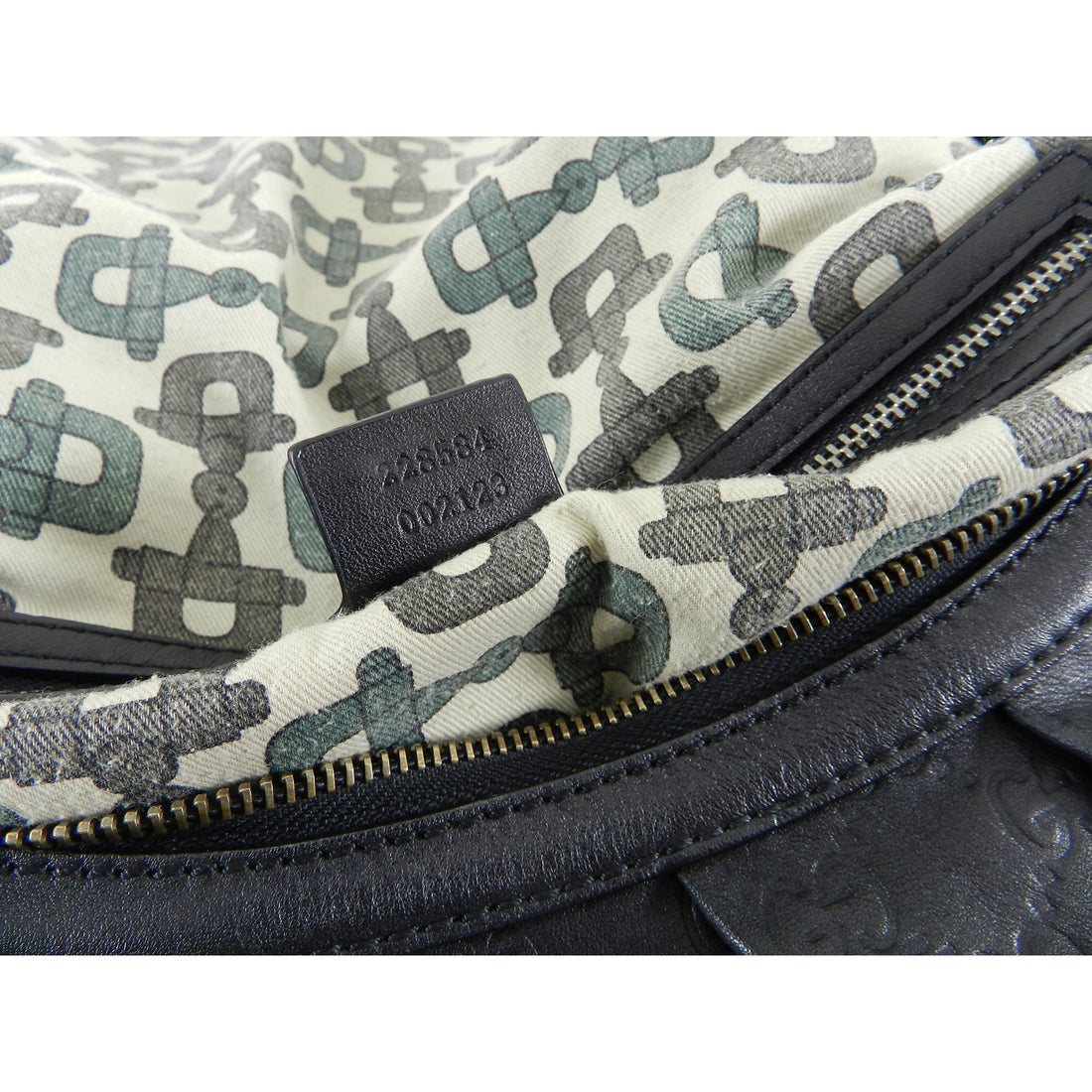 Gucci Black Monogram Leather Guccissima Hobo Bag – I MISS YOU VINTAGE