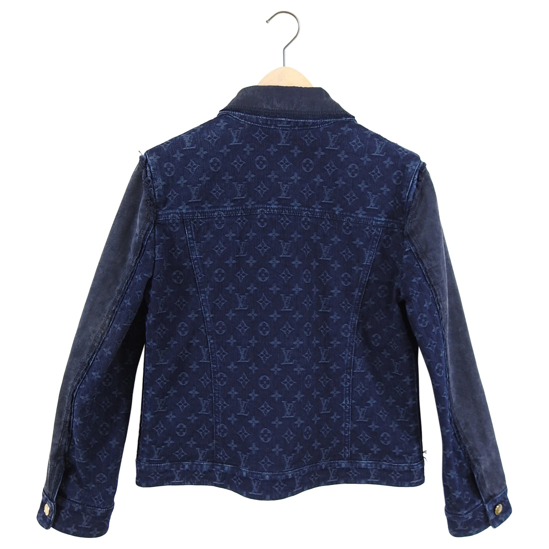 Louis Vuitton Monogram Blue Denim and Silk Jean Jacket - 38 / 6 – I MISS YOU VINTAGE
