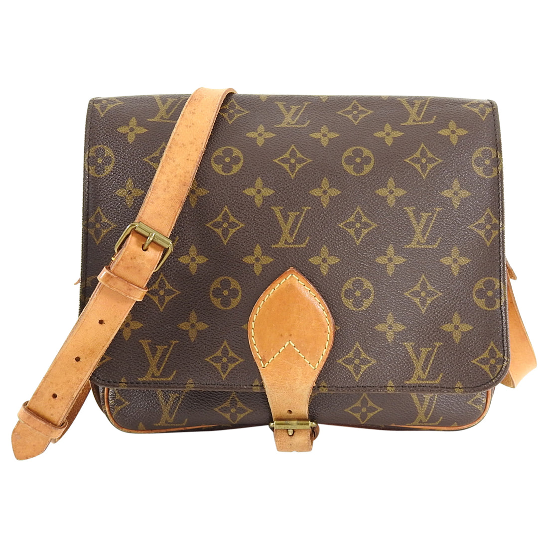 Louis Vuitton Neverfull MM Damier Ebene with Pouch- MISSING 1 LEATHER SIDE  CINCH