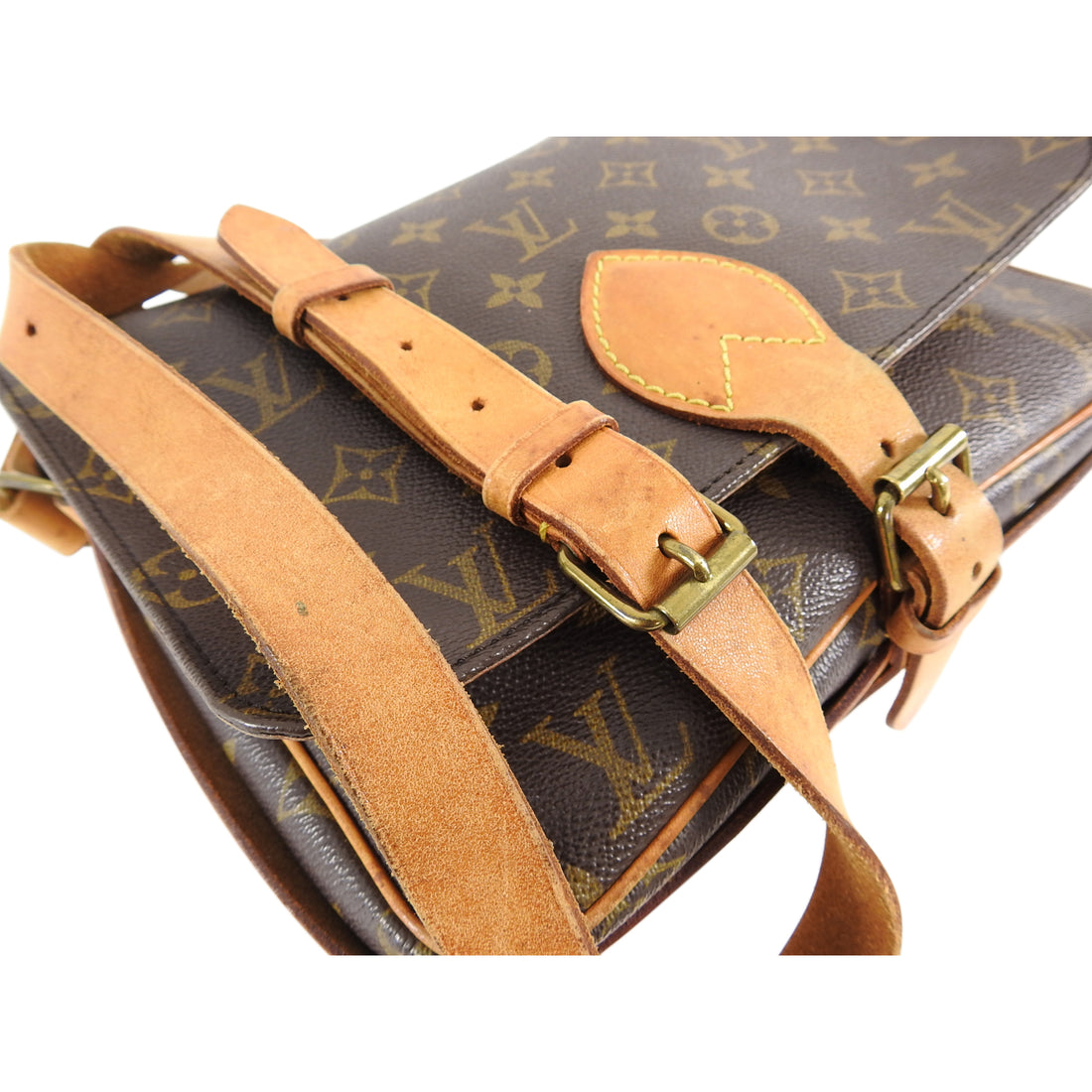 Louis Vuitton - Vintage Canvas Cartouchiere MM Messenger - Catawiki