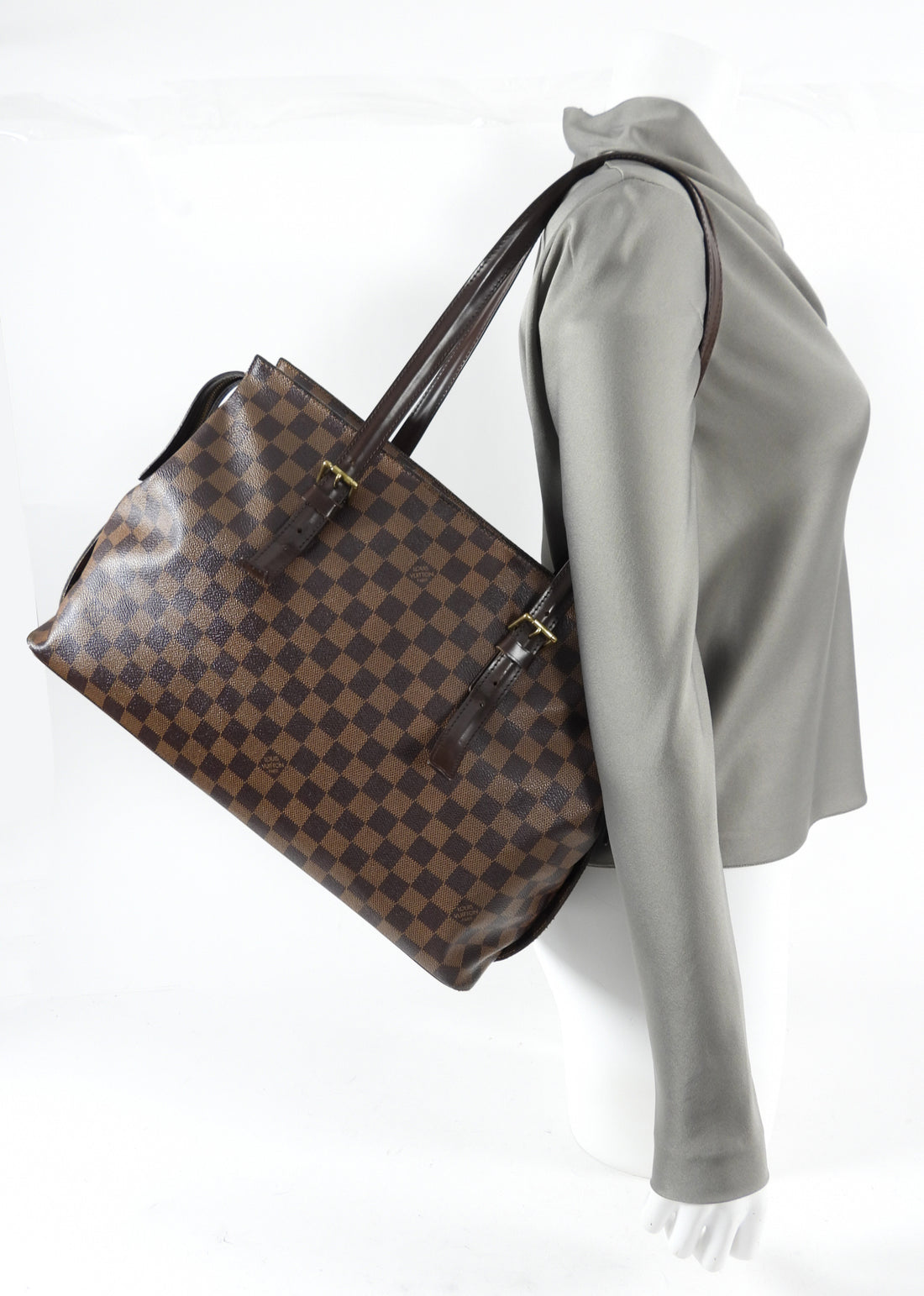 Louis Vuitton Damier Azur Propriano Braided Tote Bag 477lvs63