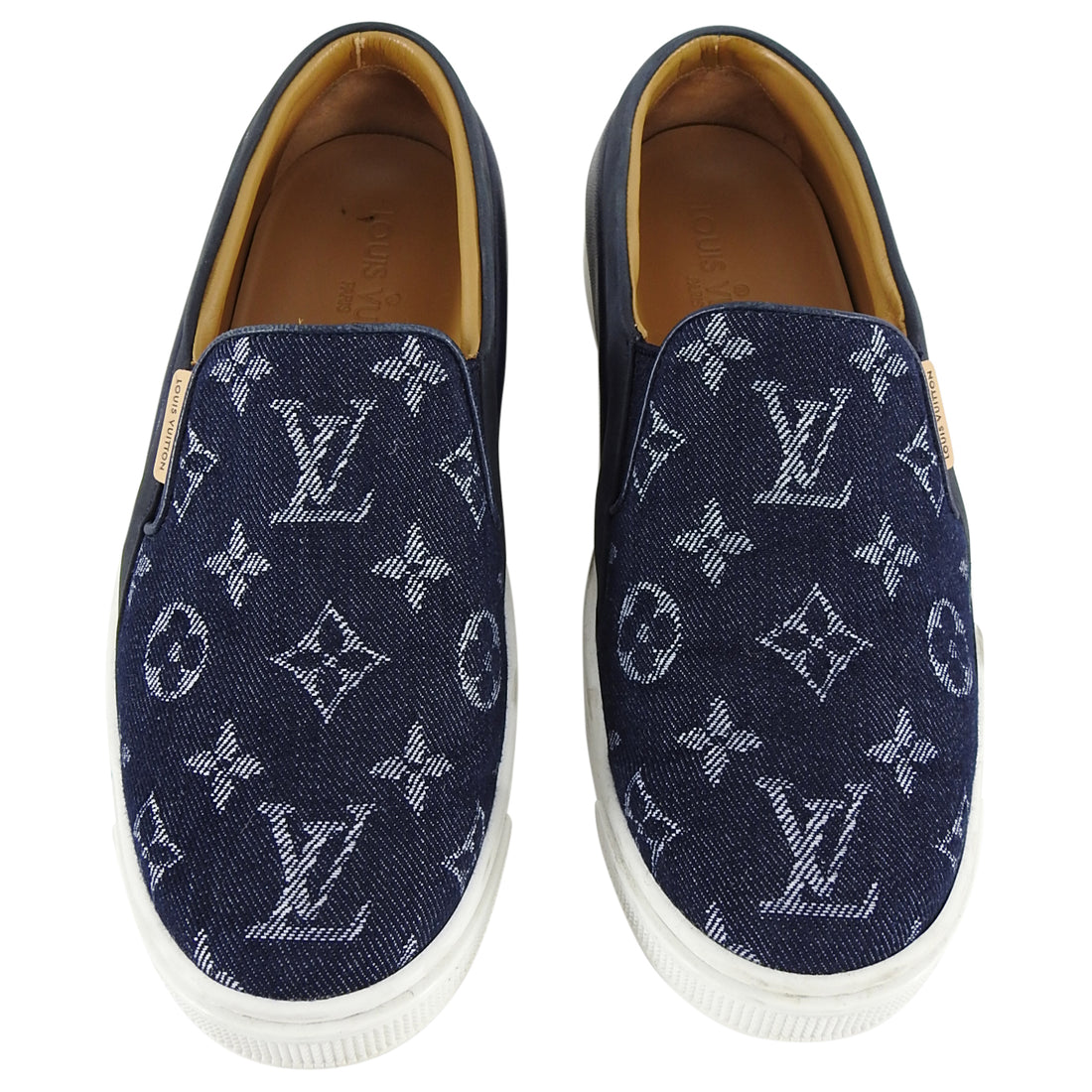 Louis Vuitton Denim Monogram Slip on Sneakers - 6 – I MISS YOU VINTAGE