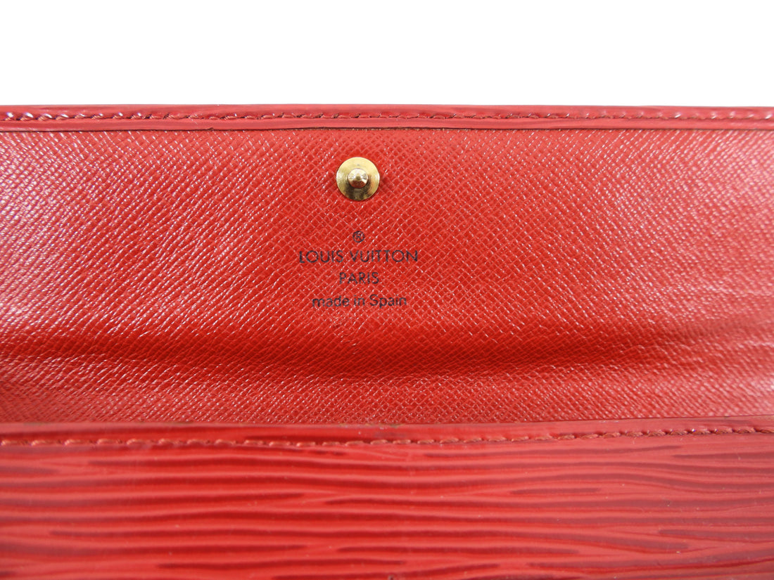 Louis Vuitton Red Epi Leather Continental Snap Wallet – I MISS YOU VINTAGE