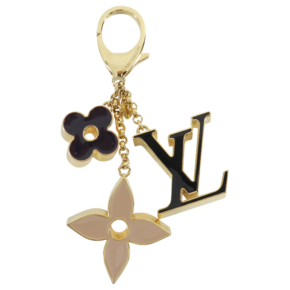 Louis Vuitton Gold Enamel Logo Purse Charm / Keychain – I MISS YOU VINTAGE