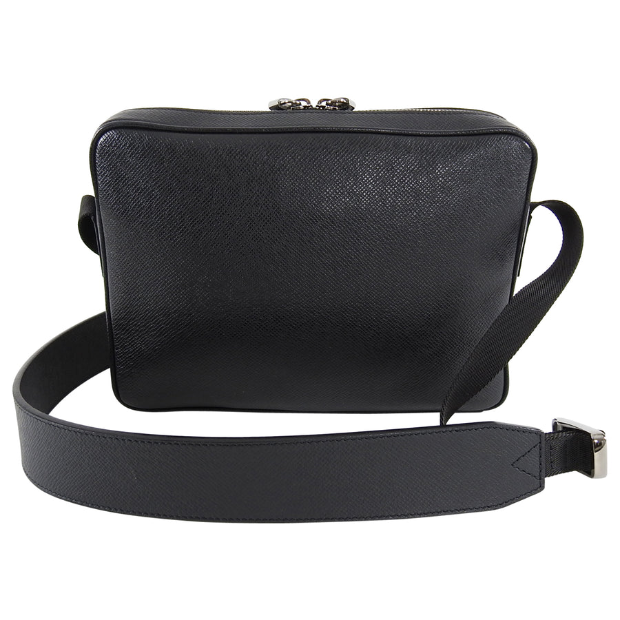 Louis Vuitton Spring 2018 Kim Jones Black Leather Messenger Bag – I MISS YOU VINTAGE