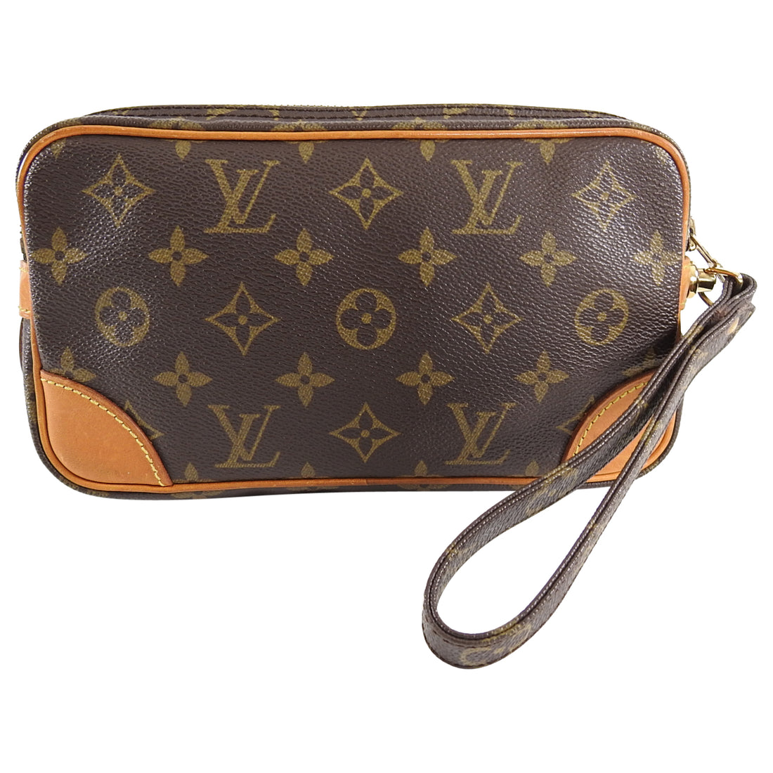 Limited Edition:Brand New/Louis Vuitton Speaker Clutch in brown monogram  canvas For Sale at 1stDibs