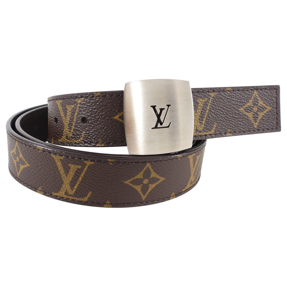 Cloth belt Louis Vuitton Brown size S International in Cloth - 12153004