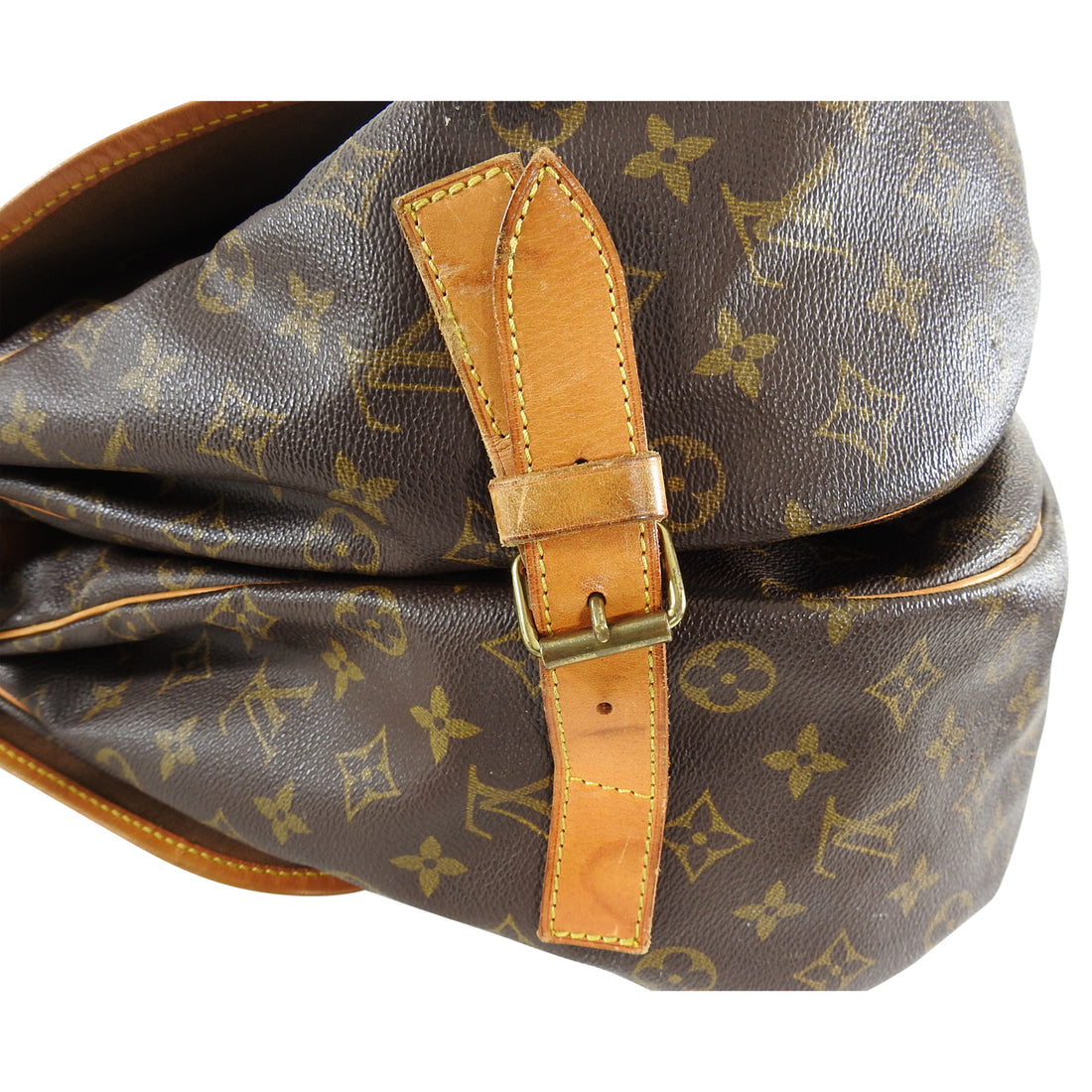 Louis Vuitton Vintage 1990 Saumur 40 Monogram Travel Messenger Bag – I ...