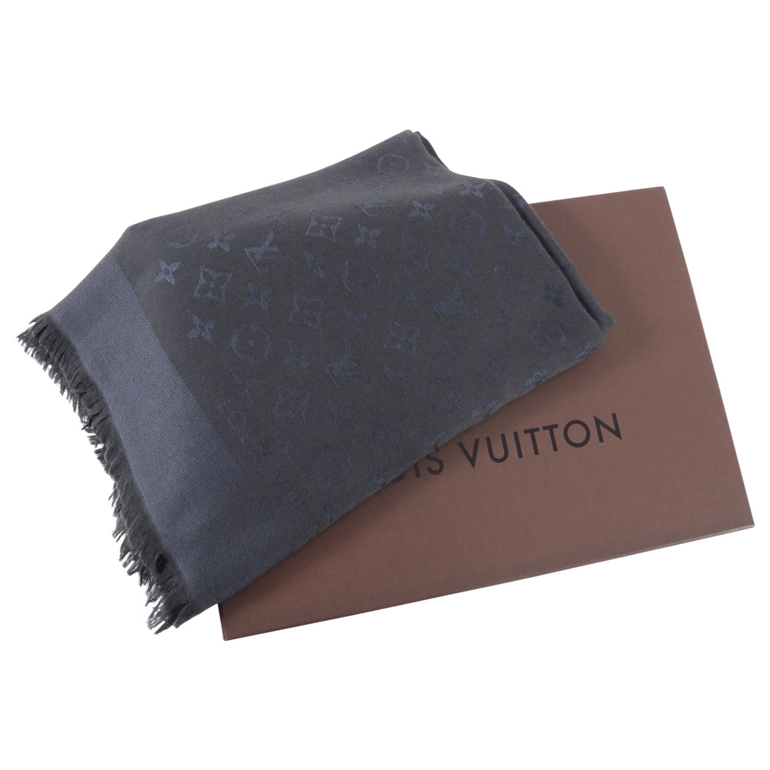 Louis Vuitton, Accessories, Authentic Louis Vuitton Grey Monogram  Shawlscarf Pashmina Nwt