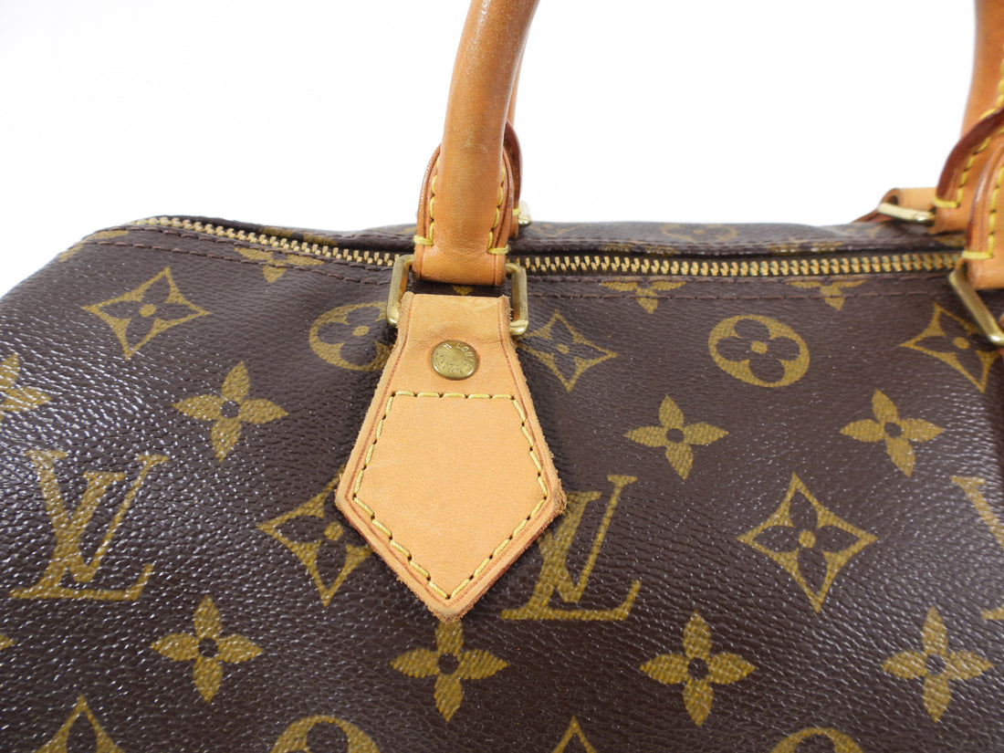 Louis Vuitton Monogram Canvas Speedy 30cm Doctor Bag I Miss You Vintage