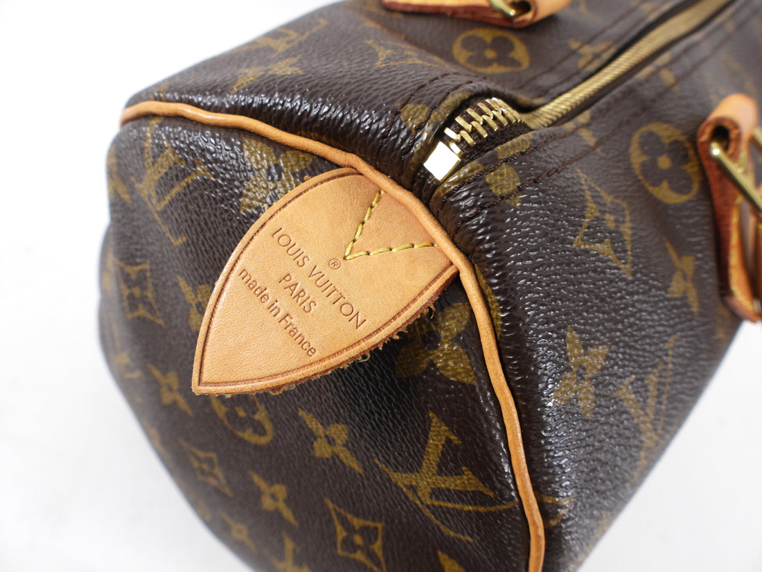 Louis Vuitton Monogram Speedy 30 Doctor Bag I Miss You Vintage