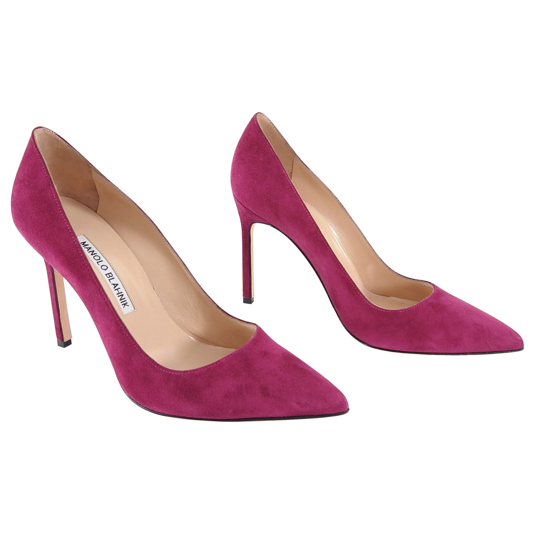 Manolo Blahnik BB 105 Suede Berry Pumps - 36.5 – I MISS YOU VINTAGE