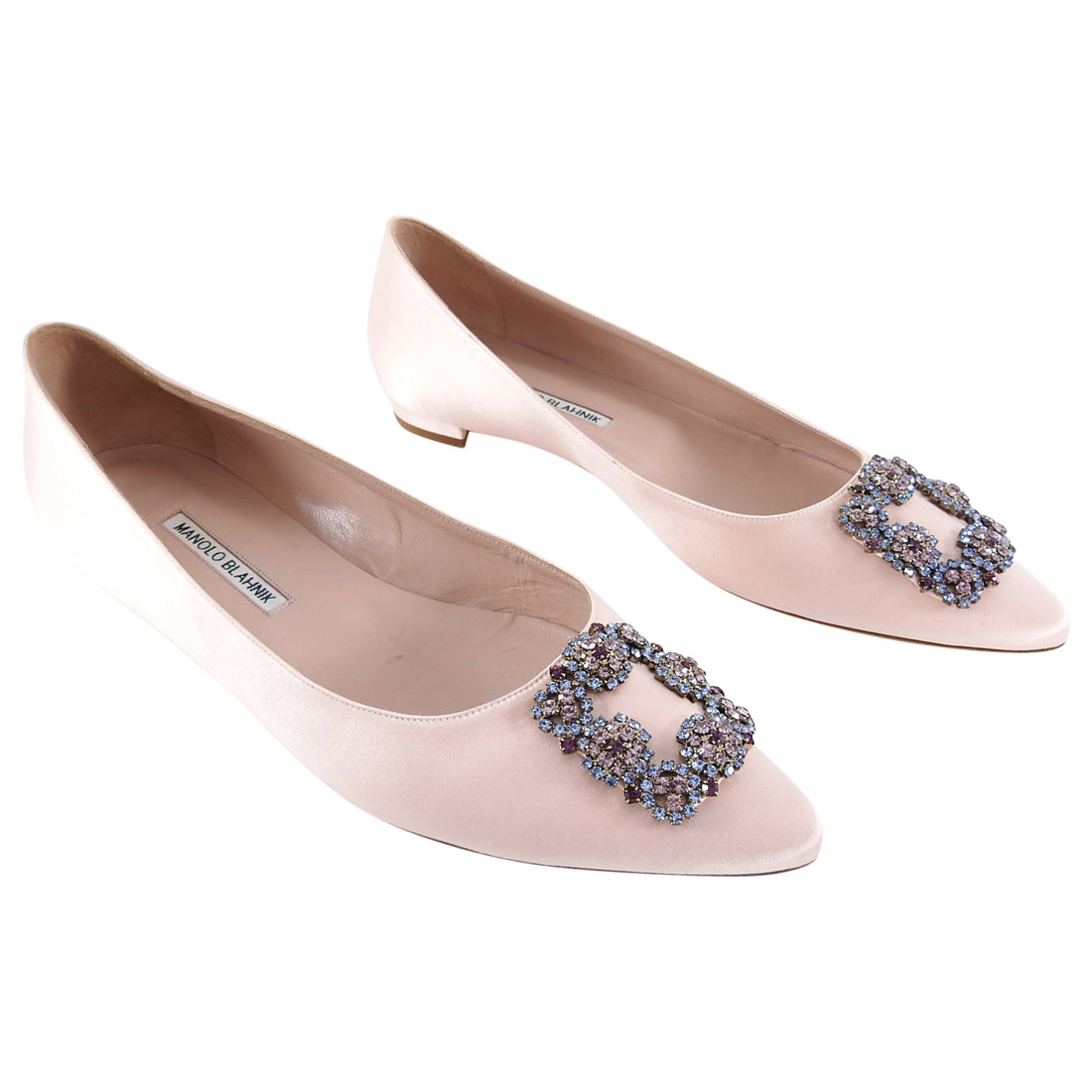 manolo blahnik hangisi flats pink