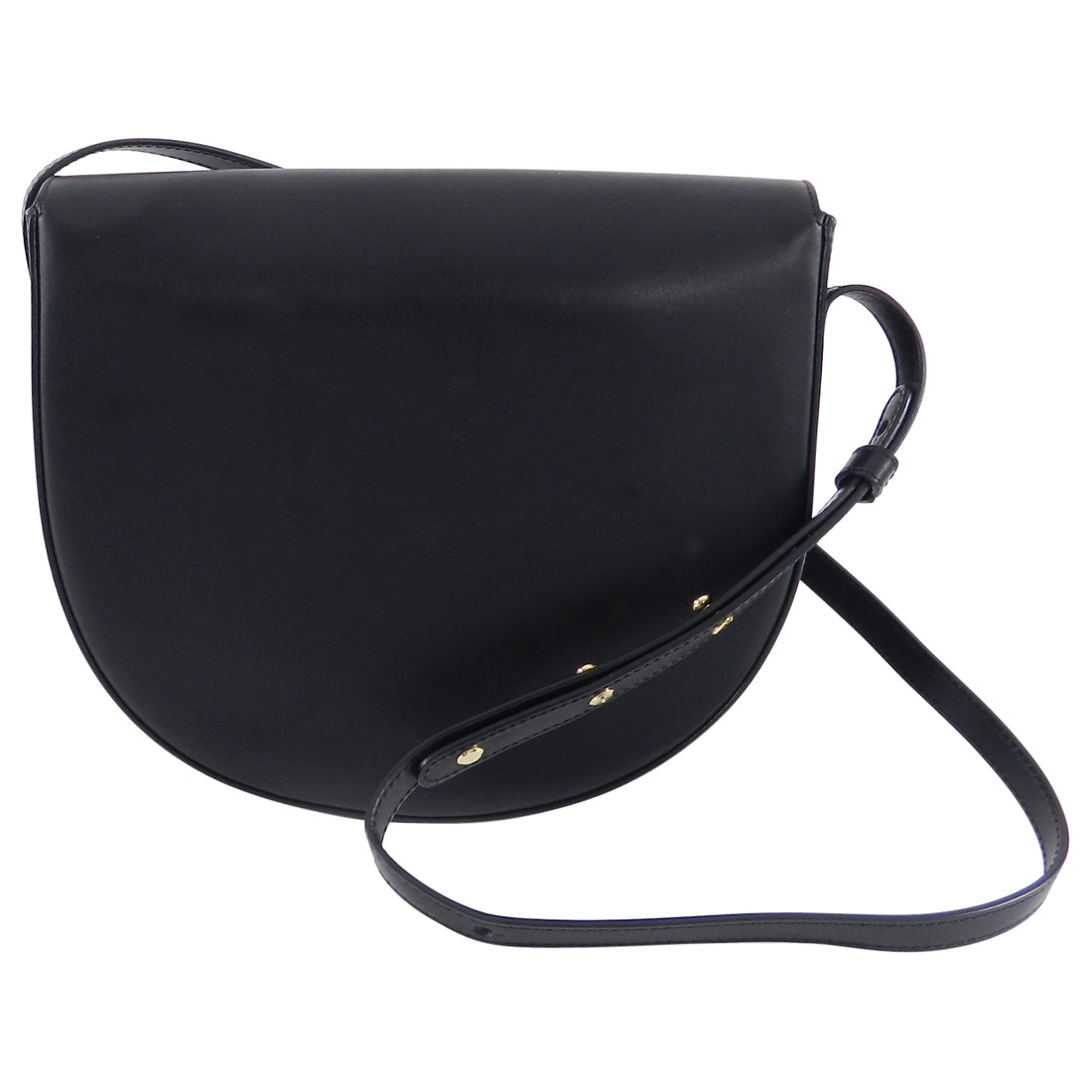 Mansur Gavriel Crossbody Black Leather Saddle Bag – I MISS YOU VINTAGE