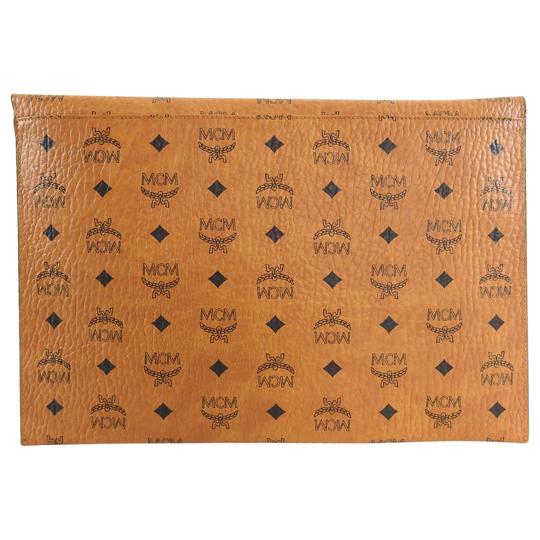 MCM Tan Logo Portfolio Envelope Clutch Bag – I MISS YOU VINTAGE