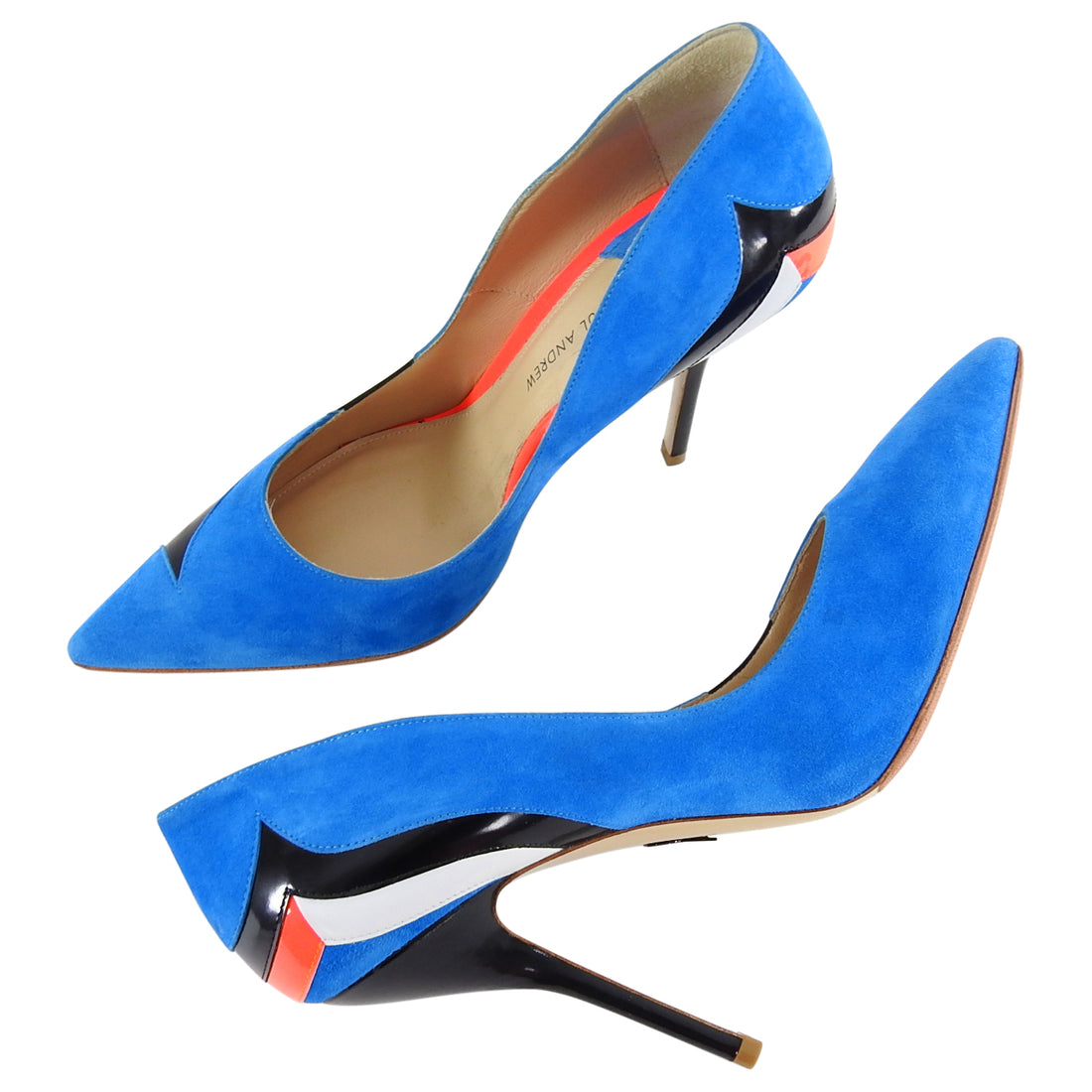 neon blue pumps