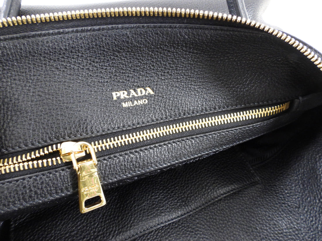 Prada Black Leather Two-Way Shoulder Bag – I MISS YOU VINTAGE