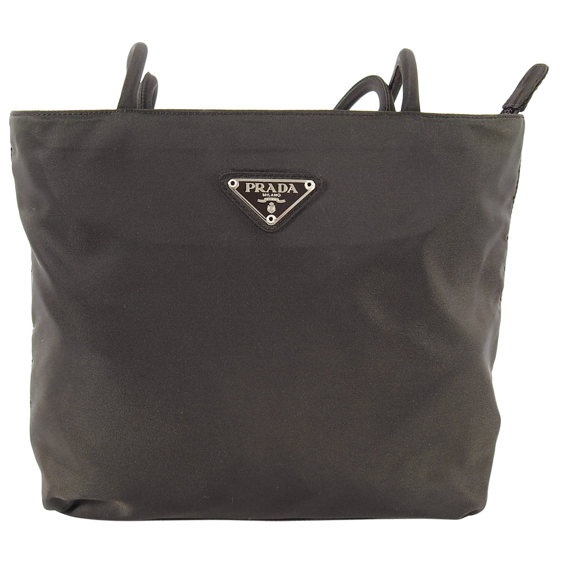 Prada Vintage Brown Nylon Tessuto Shoulder Bag – I MISS YOU VINTAGE